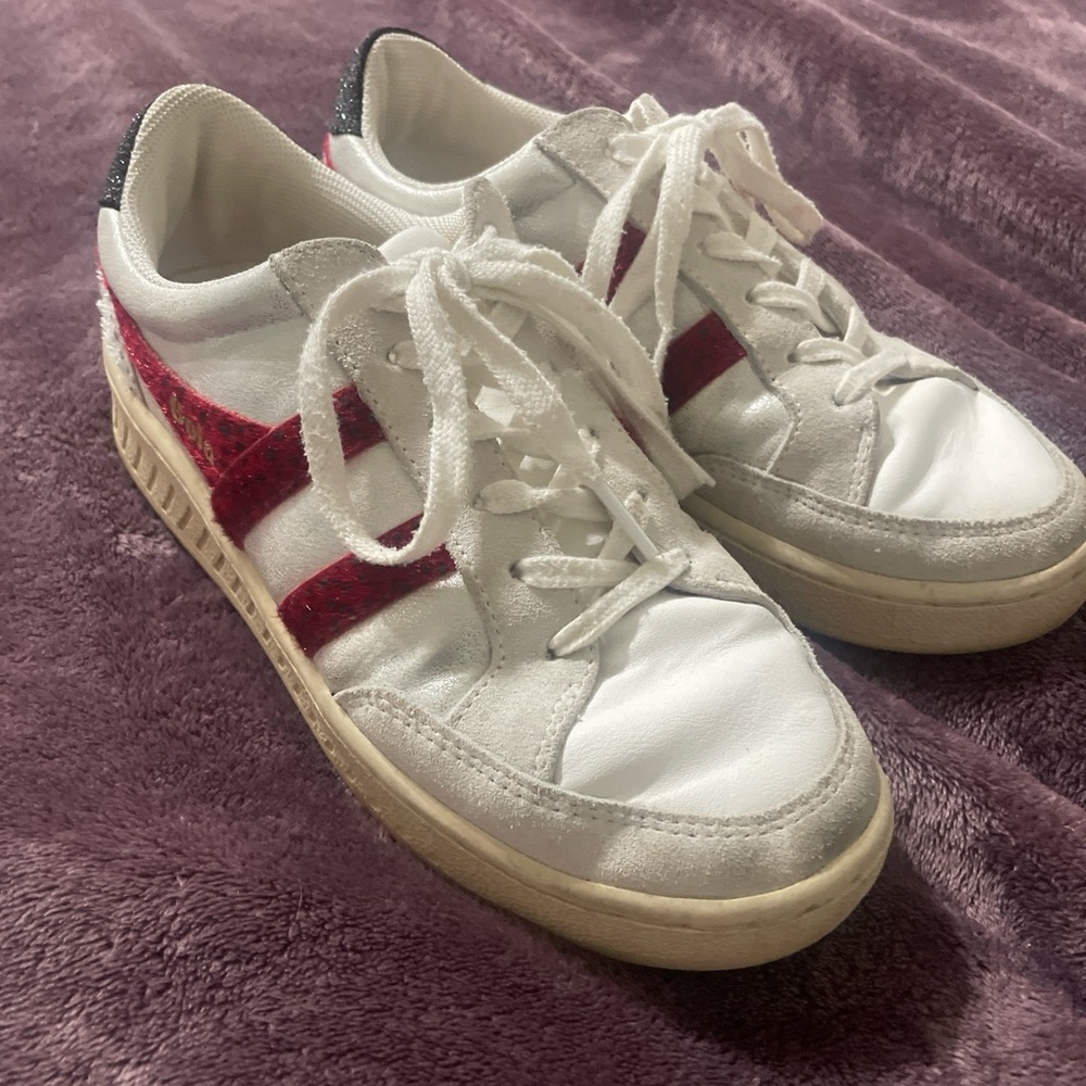 Gola White and Red Women's Sneakers